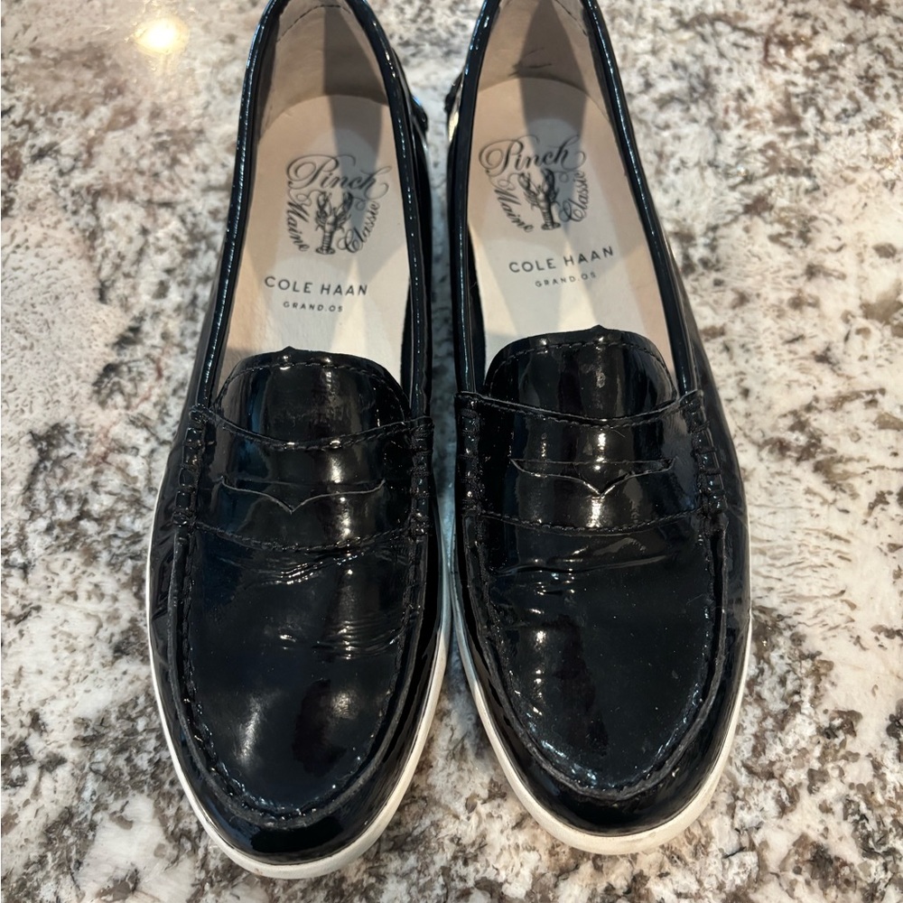 Cole Haan Men's Glossy Black Loafers